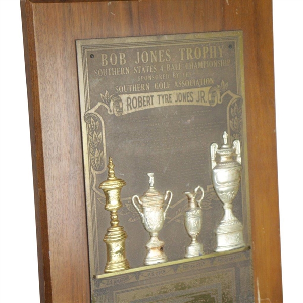 Bob Jones Southern States 4-Ball Championship Robert Tyre Jones, Jr. Trophy - Don Cherry Collection