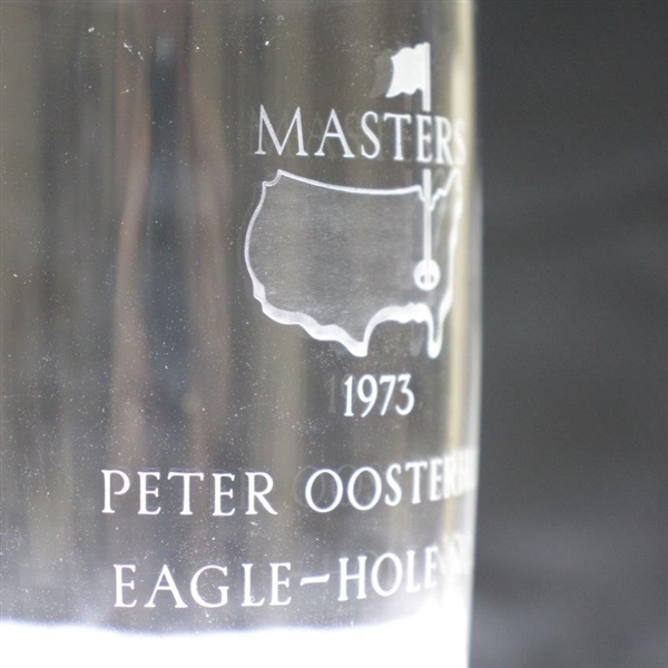 Peter Oosterhuis' 1973 Masters Tournament Eagle Hole No. 2 Crystal Steuben Glass