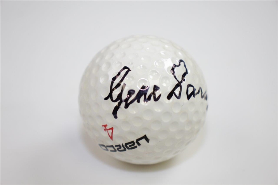 Gene Sarazen Signed Uarco 4 Logo Golf Ball in Black Sharpie FULL JSA #X61184