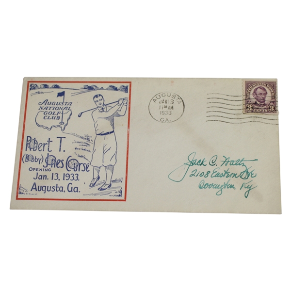 1933 Augusta National Golf Club 'Bobby Jones Course Opening' FDC