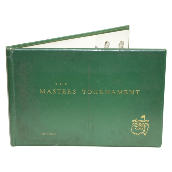 Post 1952 Album The Masters Tournament Augusta National Golf Club Member/Player Gift - John W. Evers, Jr. 