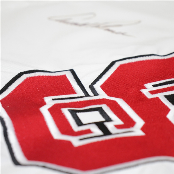 Arnold Palmer Signed NC State Embroidered Flag - Only College Course Designed by Arnie JSA ALOA