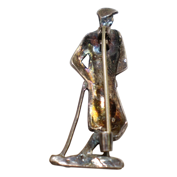 Male Golfer at Resting Stance Decorative Pin