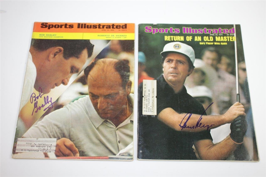 Gary Player (1974) & Bob Goalby (1968) Signed Sports Illustrated Magazines JSA ALOA