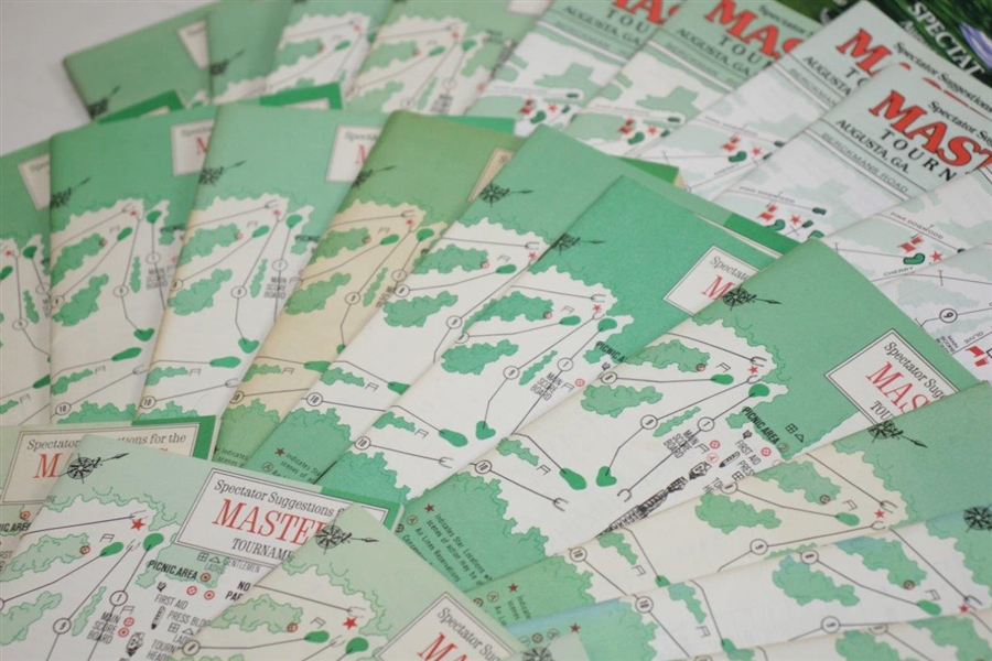 1970-2019 Masters Tournament Official Spectator Guides - 49 Offered!