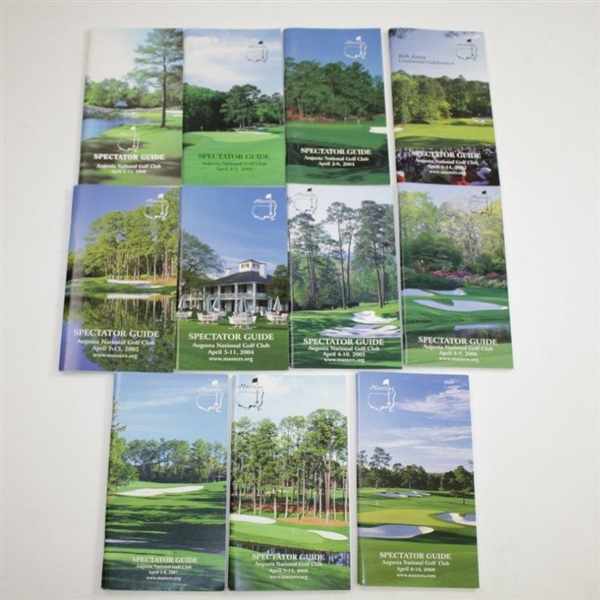 1970-2019 Masters Tournament Official Spectator Guides - 49 Offered!