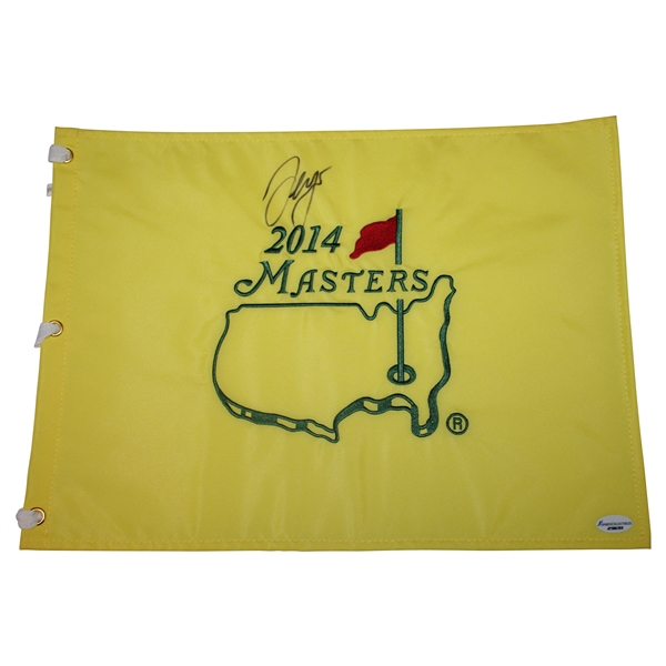 Sergio Garcia Signed 2014 Masters Embroidered Flag JSA ALOA