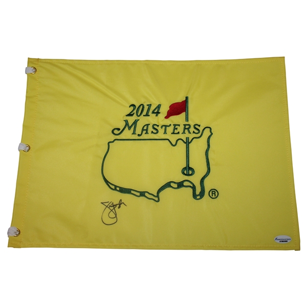 Jim Furyk Signed 2014 Masters Embroidered Flag JSA ALOA