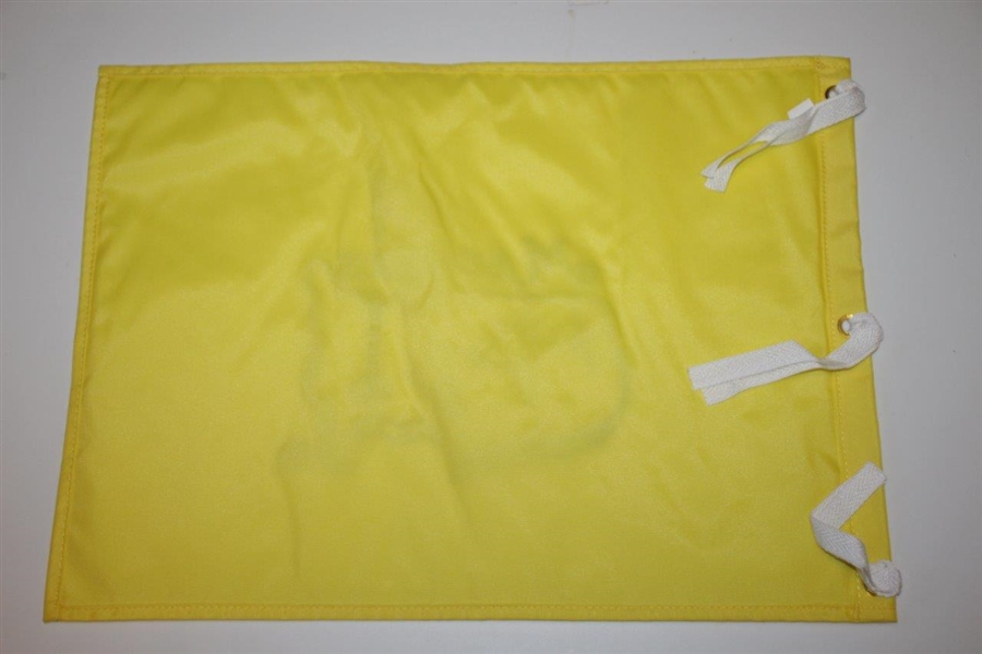 Jack Nicklaus, Gary Player, & Ben Crenshaw Signed Undated Masters Embroidered Flag JSA ALOA