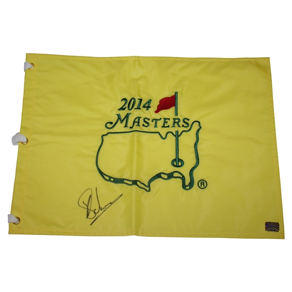 Charl Schwartzel Signed 2014 Masters Embroidered Flag JSA ALOA