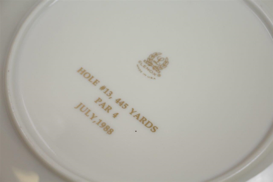 Pine Valley Golf Club 75 Years Warner Shelly Bowl Porcelain Plate - 1913-1988