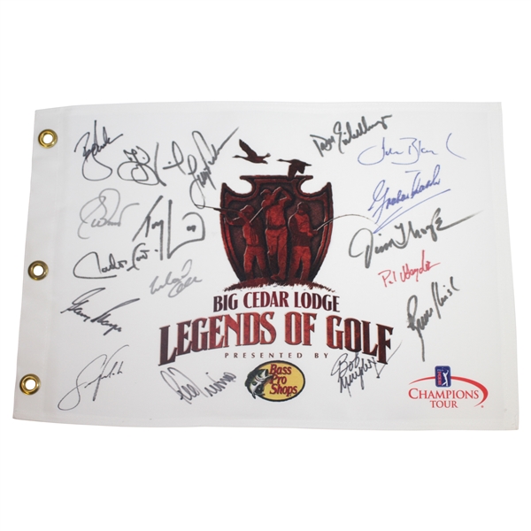 Multi-Signed Champions Tour 'Legends of Golf' Flag JSA ALOA
