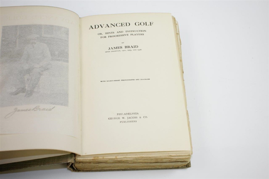 1908 'Advanced Golf' Golf Book by James Braid