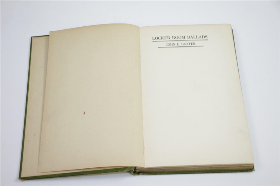 1923 'Locker Room Ballads' Book by John Baxter