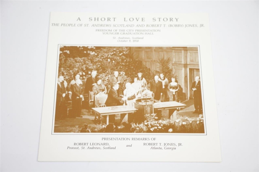 'A Short Love Story: People of St. Andrews' & 'The Robert Tyre Jones, Jr. Room at AAC' Booklets