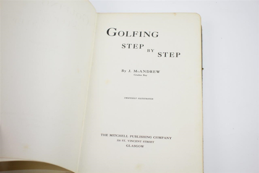 Chick Evans' Personal Books 'Fifty Years of Golf', 'Golfing Step by Step', & 'The Scottish Invasion'