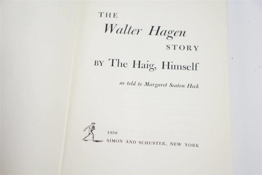 Chick Evans' Personal Books 'Golf Its History', 'How to Play Golf', & 'The Walter Hagen Story'