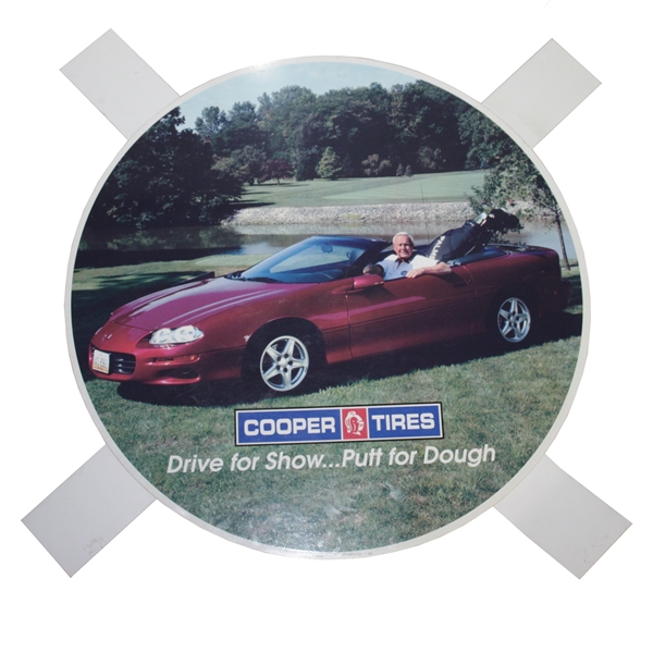 Arnold Palmer Cooper Tires Tire Cover Advertisement