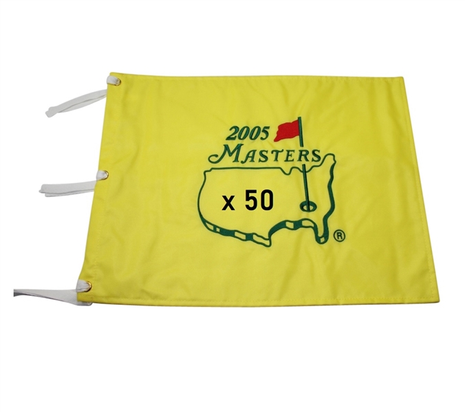 Fifty 2005 Masters Tournament Embroidered Flags (50)