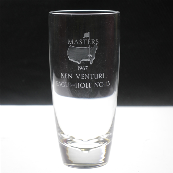 Ken Venturi's 1967 Masters Tournament Hole No. 13 Crystal Eagle Glass