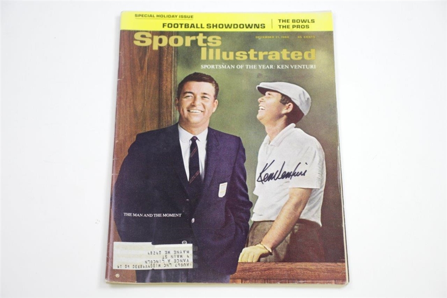 Ken Venturi's Personal Signed Sports Illustrated Magazines - June 64, Dec 64, & June 66