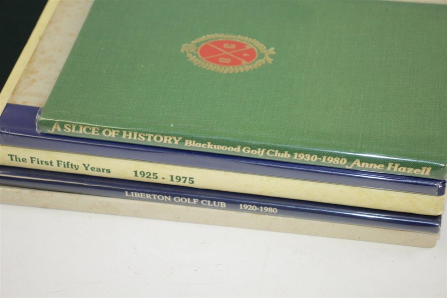 Monterrey Peninsula CC, Blackwood GC, Liberton GC, Prince's GC Sandwich, & Garden City GC Club History Books