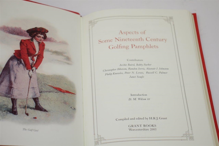 'Aspects of Some Nineteenth Century Golfing Pamphlets' Ltd Contributors Edition Book Bound in Chieftain Goatskin