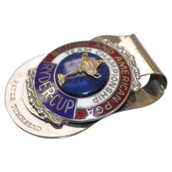 PGA Captain Peter Townsend's 1983 Ryder Cup Badge/Clip