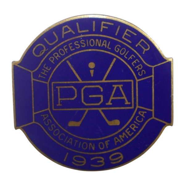 1939 PGA Championship at Pomonok CC Contestant Badge - Henry Picard Winner