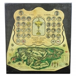 1981 The Ryder Cup at Walton Heath Signed By Both Teams James Izatt Topographical Map JSA ALOA