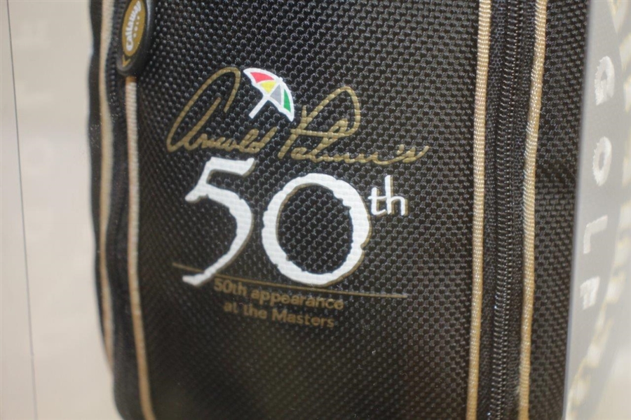 Arnold Palmer's 50th Masters Appearance Lt Ed Commemorative Callaway Mini Golf Bag - April 2004