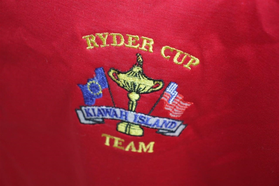 Mark Calcavecchia's 1991 Ryder Cup USA Team Issued Red Short Sleeve Shirt - XXL