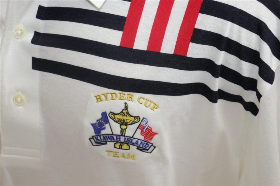 Mark Calcavecchia's 1991 Ryder Cup USA Team Issued Fancy Short Sleeve Shirt - XXL