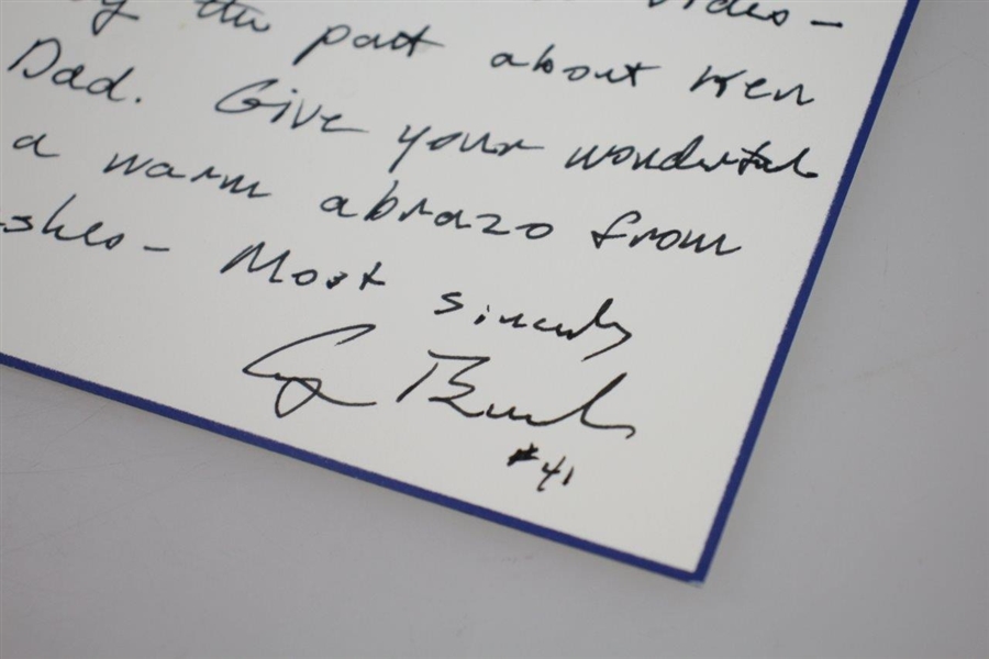 President George Bush #41 Hand-Written & Signed Note to Kathleen Venturi with Envelope JSA ALOA