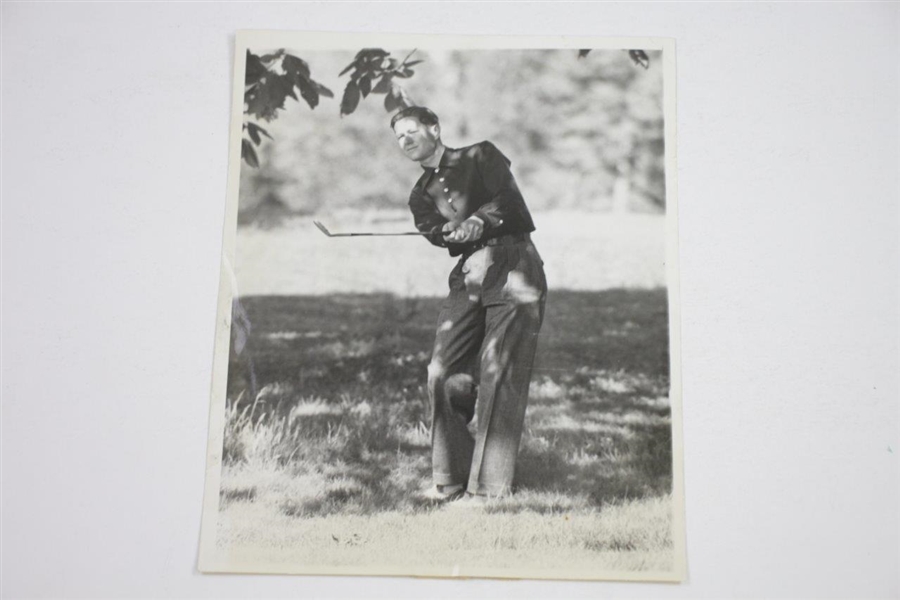 Three 1930's Wire Photos of Byron Nelson - Includes Western Open & US Opens