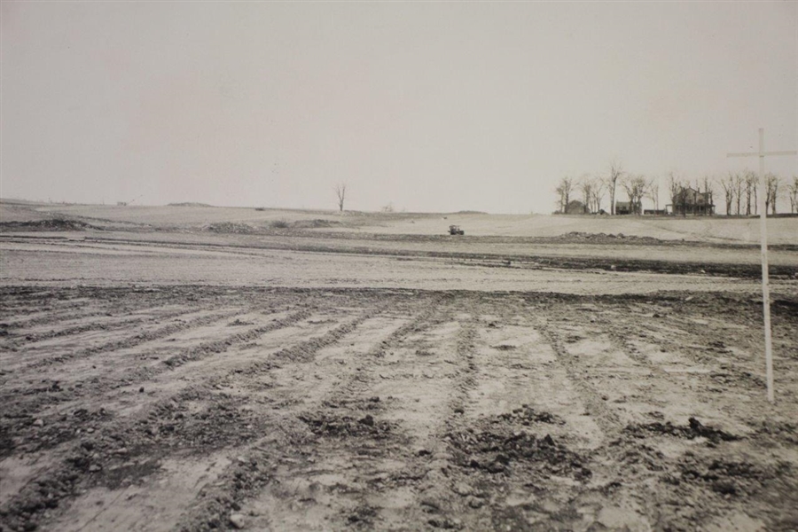 Ground Level Photo by Barron Callen - Looking Toward 1st Tee, Clubhouse, & 2nd Green - Wendell Miller Collection