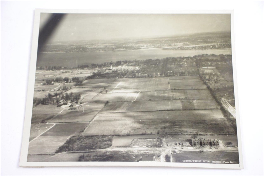 1931 Aerial Photo by Curtiss Flying Service - Looking East 1hr Before Construction - Wendell Miller Collection