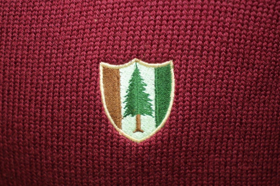 Pine Valley Golf Club Men's J. McInerney, Ltd. Maroon V-Neck Sweater