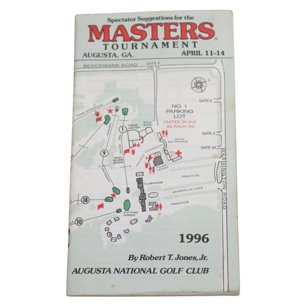 1996 Masters Tournament Spectator Guide - Nick Faldo Winner