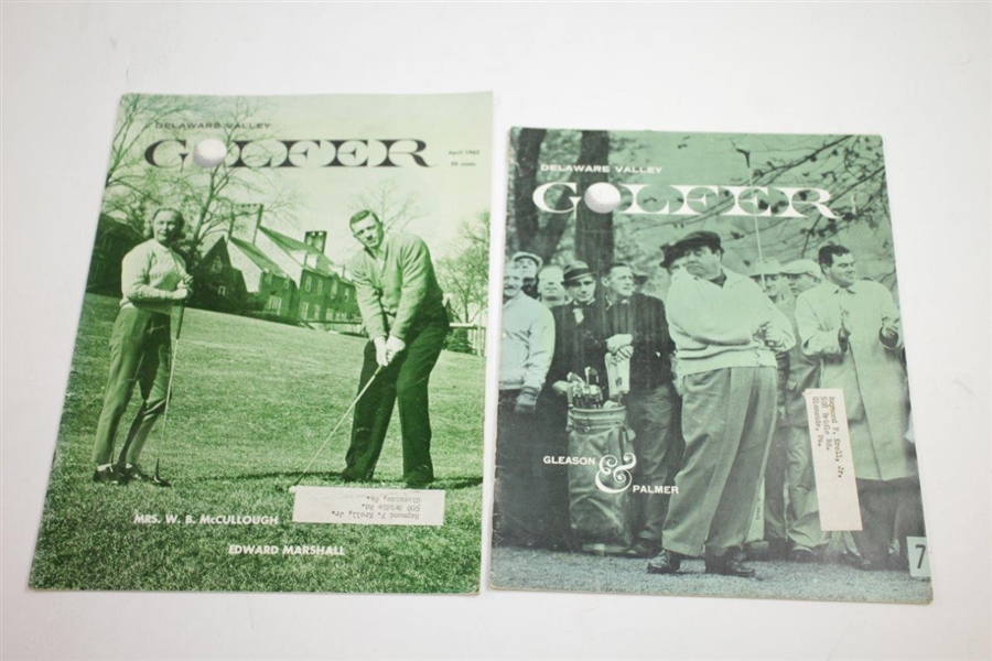 1972 & 1973 Philadelphia IVB Classic Pairing Folders with 1960's Philadelphia & Delaware Golfer Magazines