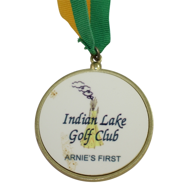 Arnold Palmer 'Indian Lake Golf Club' Park Dedication Medal with Ribbon - Arnie's First