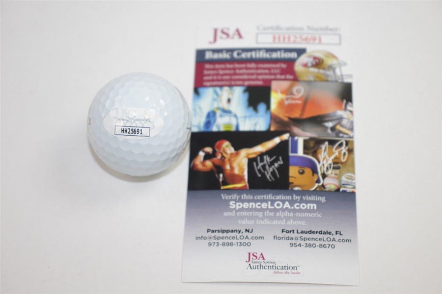 Patrick Reed Signed Masters Logo Golf Ball with Year Won & Score JSA #HH25691