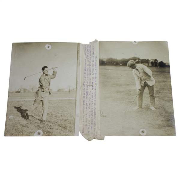 One Armed Golfers Haskins & Dickinson Contest PJ Press Bureau Photo - Victor Forbin Collection