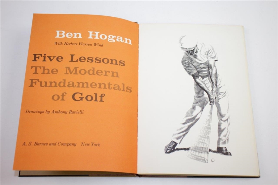 'Ben Hogan's Five Lessons' 1957 Deluxe Ltd Ed Book in Slipcase