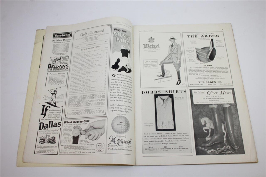 Vintage October 1927 Golf Illustrated Large Magazine - Jones Defeats Evans Amateur Content