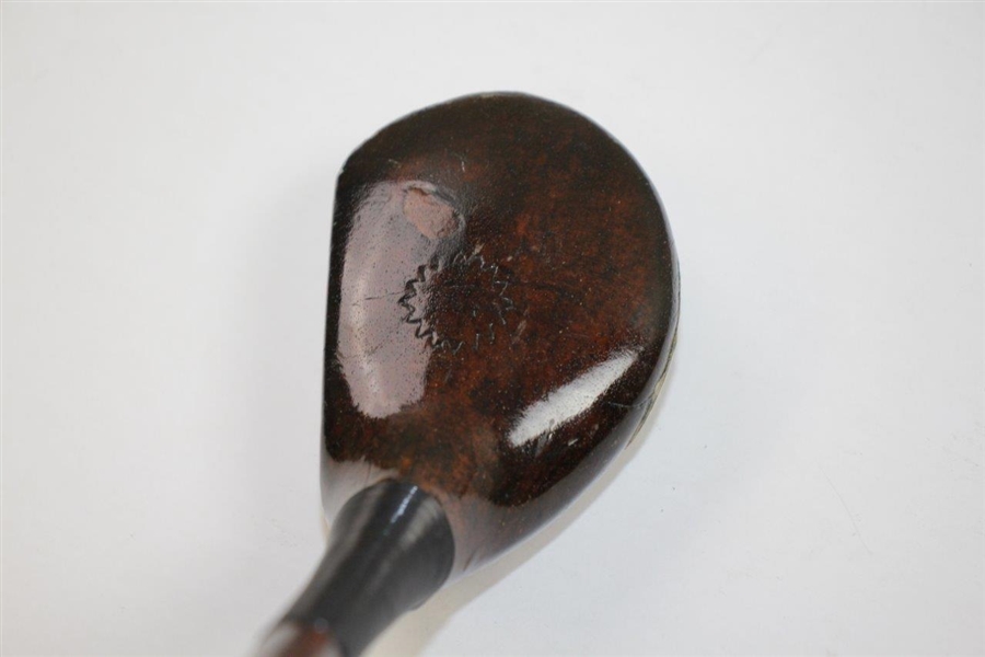 No Name Wood Socket Head Driver with Lined Face - Crawford Co. McGregor Shaft Stamp