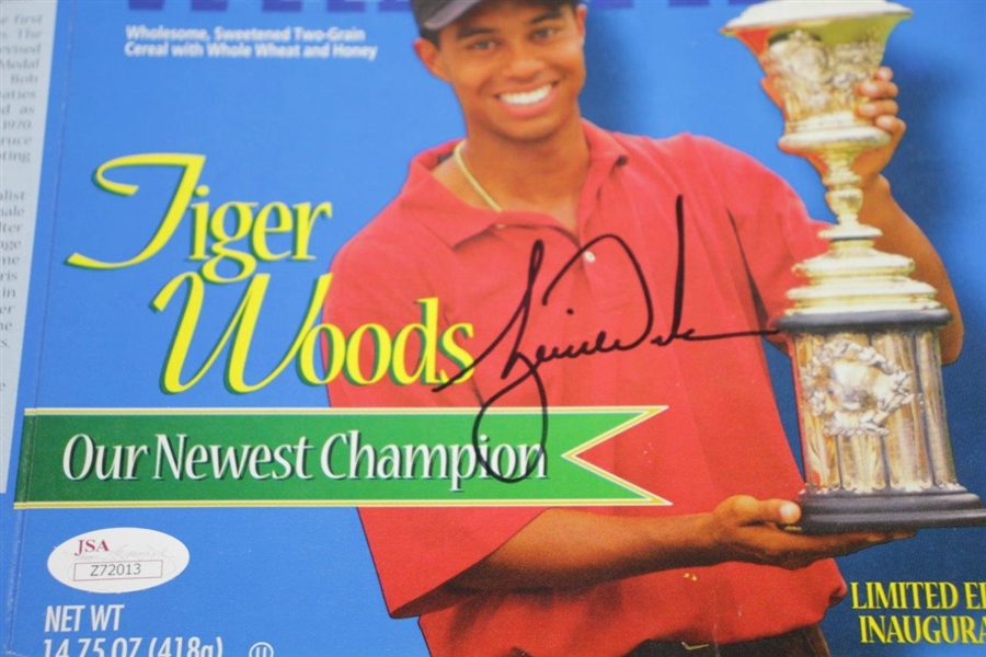 Tiger Woods Signed Frosted Wheaties 'Our Newest Champion' Ltd Ed Box JSA FULL #Z72013