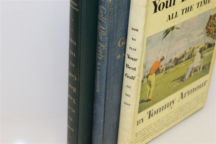 Two Tommy Armour 'Your Best Golf All the Time' Books & 'Golf After Forty' Book