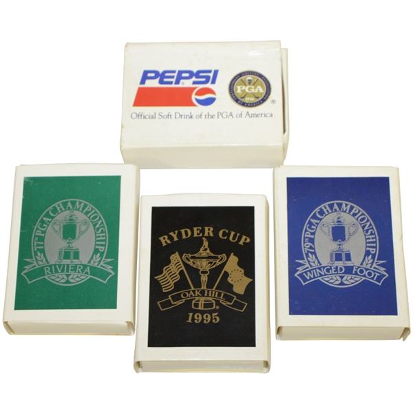 1995 Ryder Cup, PGA Championship (77th & 79th), & Pepsi Comm. Tees - Crist Collection