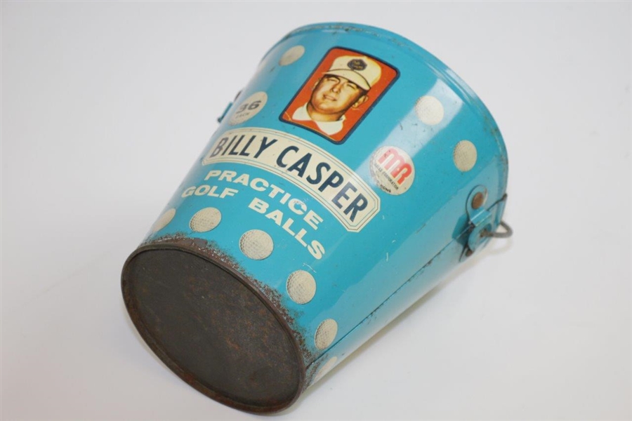 Vintage Billy Casper 'Practice Golf Balls' Lt Blue Range/Ball Bucket